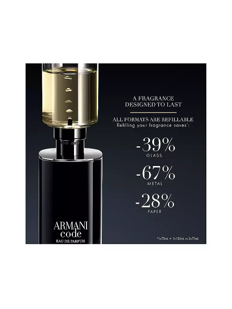 ARMANI | Code Eau de Parfum 50ml Recargable | Sin color