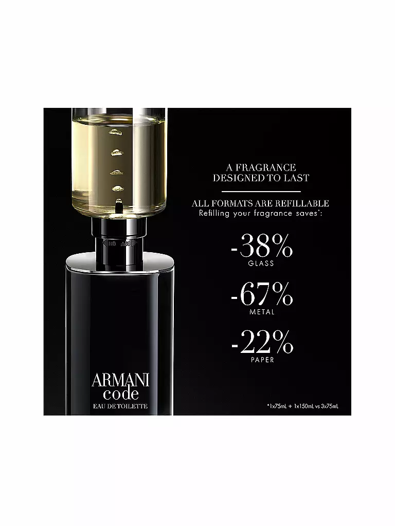 ARMANI | Code Eau de Toilette 125ml Recargable | Sin color