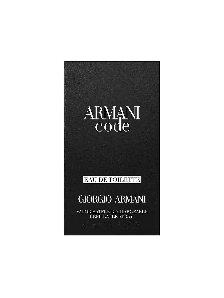 ARMANI | Code Eau de Toilette 50 ml Recargable | Sin color