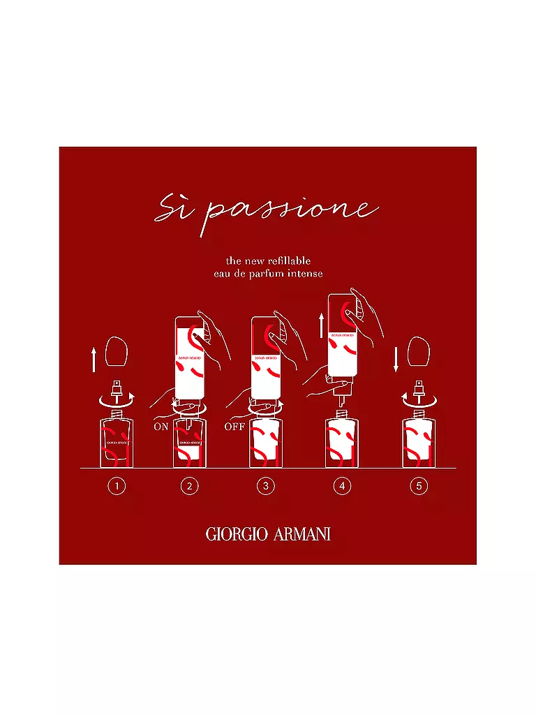 ARMANI | Sì Passione Eau de Parfum Intense 100ml Frasco de recarga | 