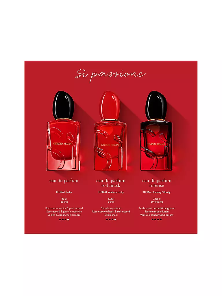 ARMANI | Si Passione Red Musk Eau de Parfum 30ml | Sin color