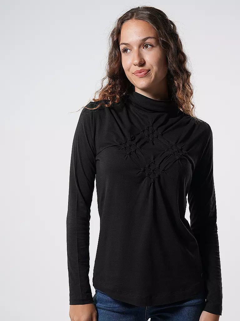 ARMARGENTUM | Langarmshirt KEA | Negro