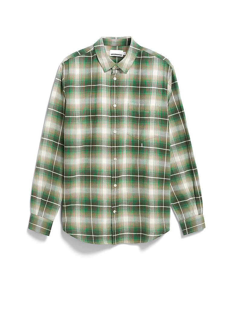 Camisa de corte estándar verde S