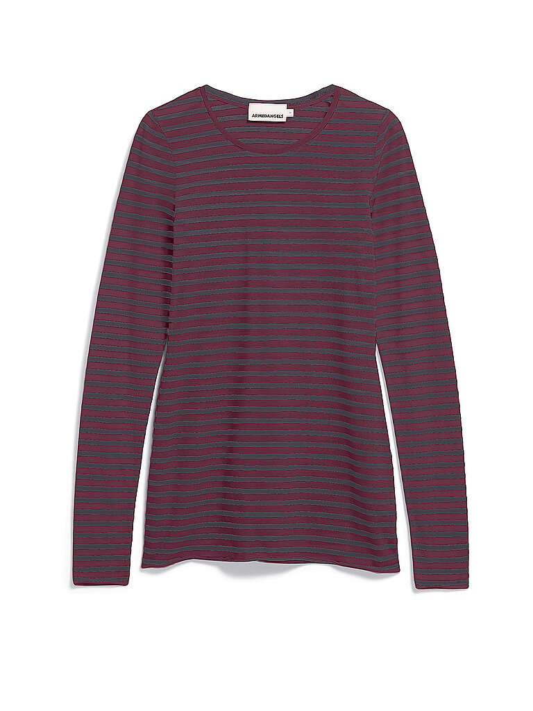 Camiseta de manga larga EINAARA rojo oscuro S