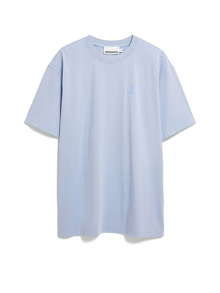 Armedangels Camiseta ICONIC MAARKOS GD azul claro