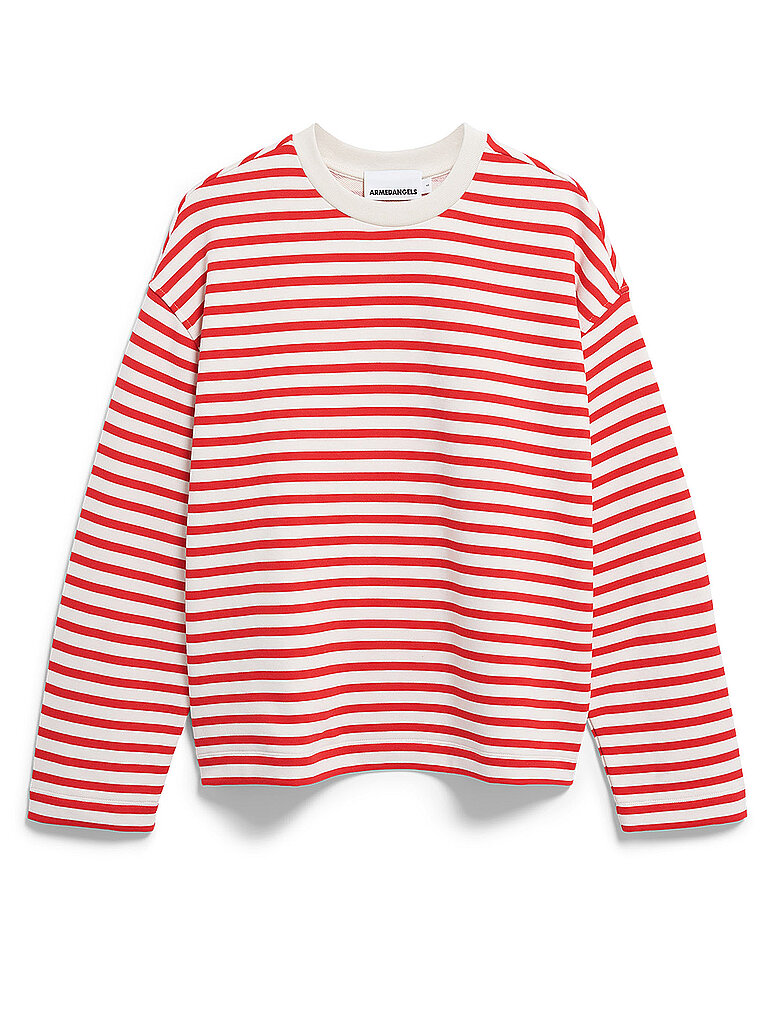 Suéter de corte holgado FRANKAA STRIPES crema L