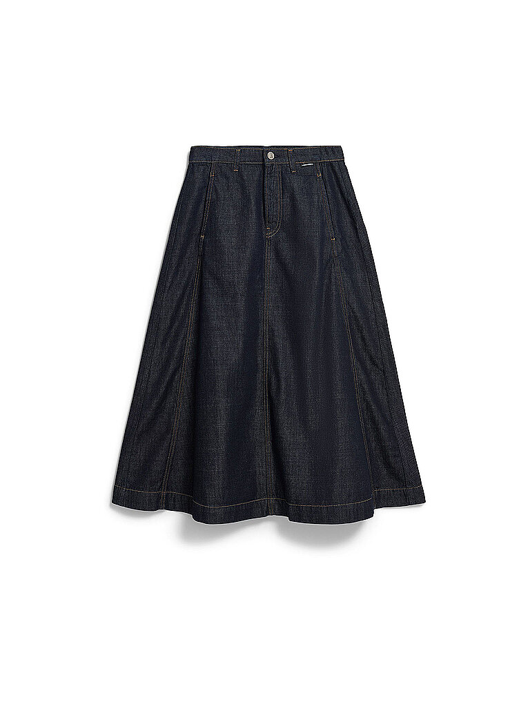 Midi falda azul oscuro XS