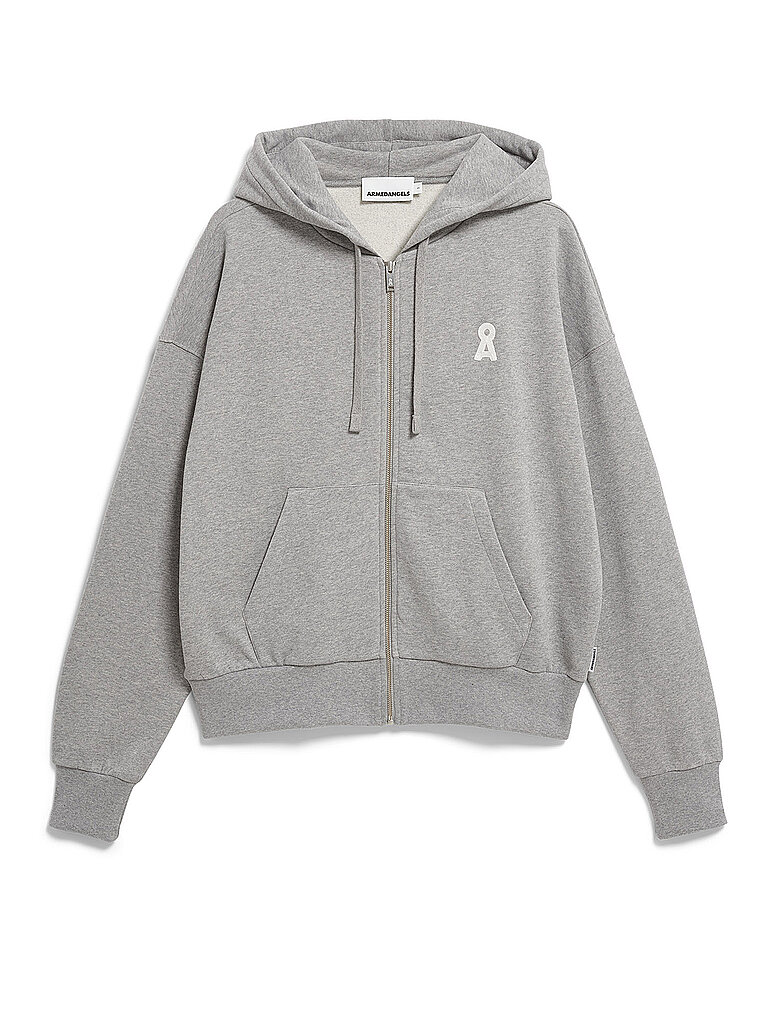 Sudadera con cremallera RIXAMAA gris claro XXL