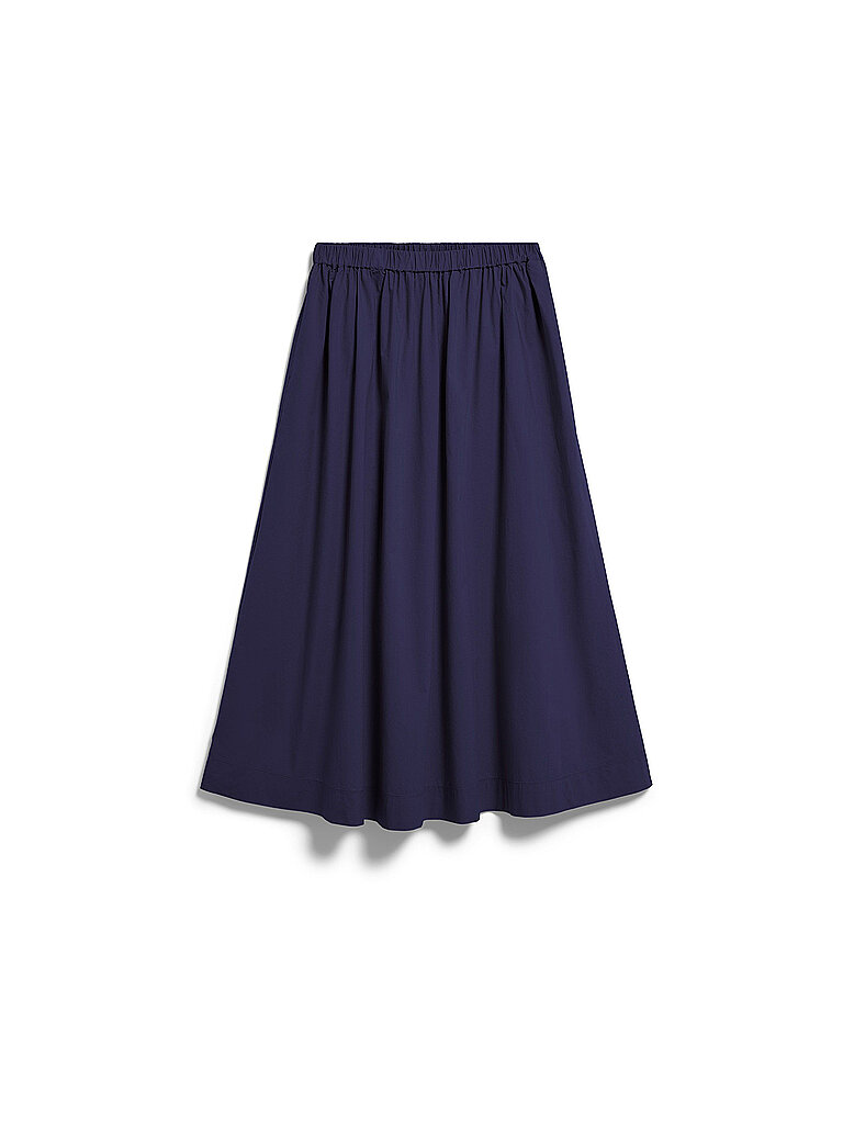 Midi falda azul oscuro M