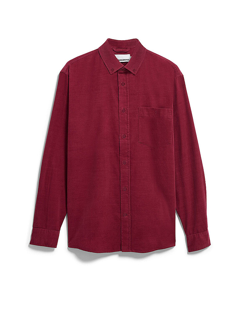 Armedangels Camisa de pana Relaxed Fit rojo