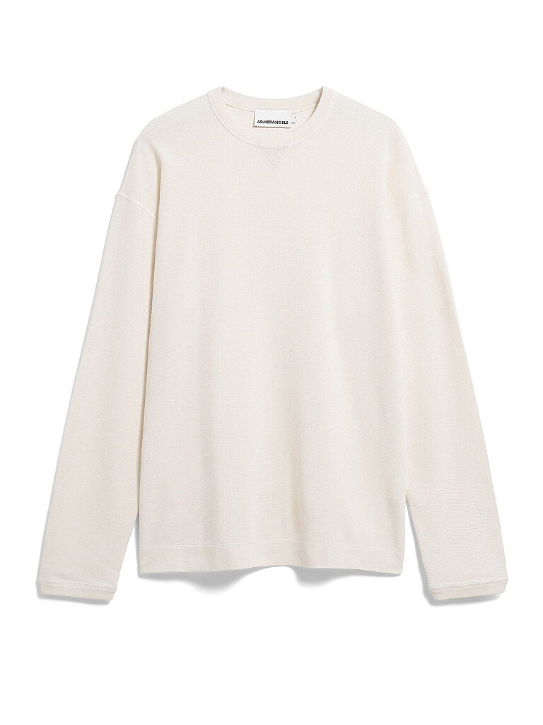 Armedangels Camiseta de manga larga Relaxed Fit MAARKOS crema