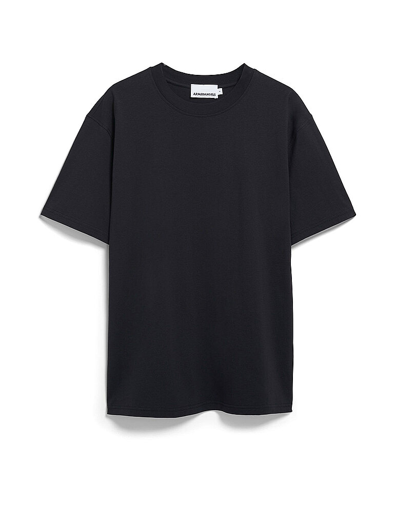 Armedangels Camiseta Relaxed Fit MAARKOS negro
