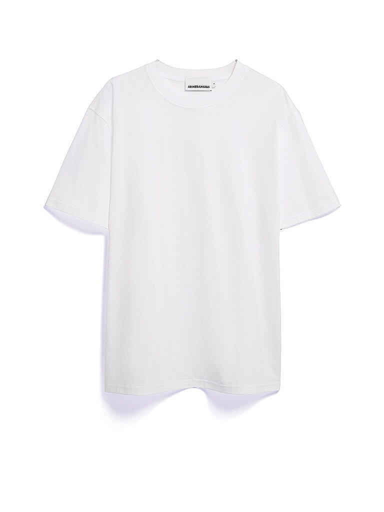 Armedangels Camiseta Relaxed Fit MAARKOS blanco