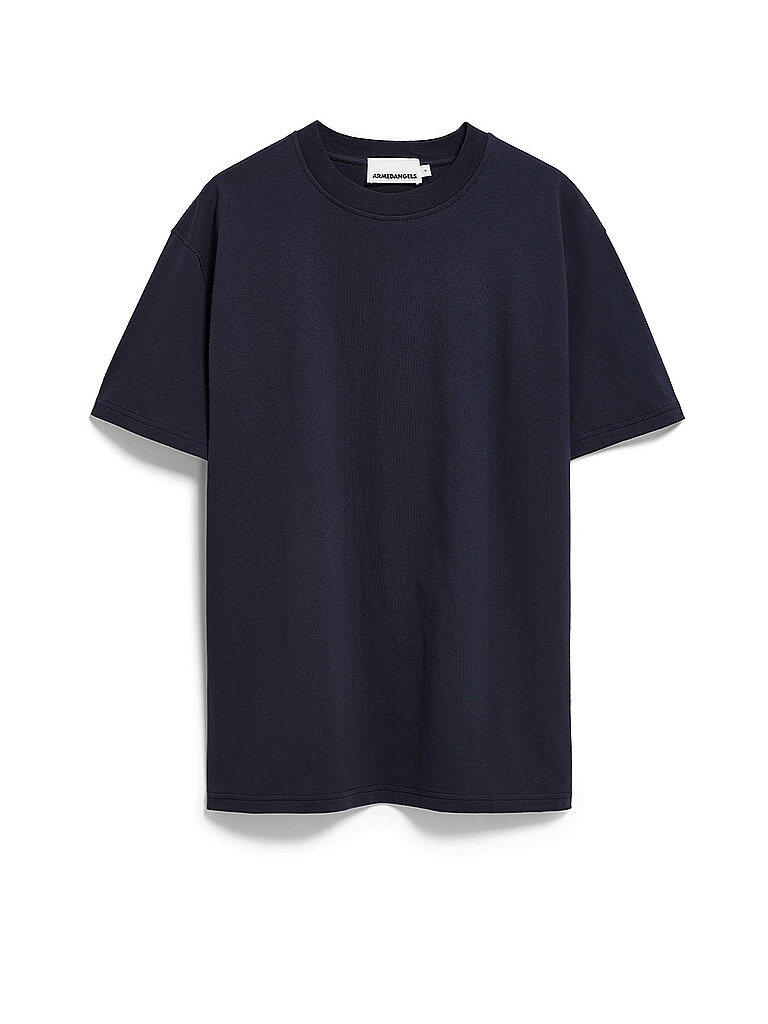 Armedangels Camiseta Relaxed Fit MAARKOS azul oscuro