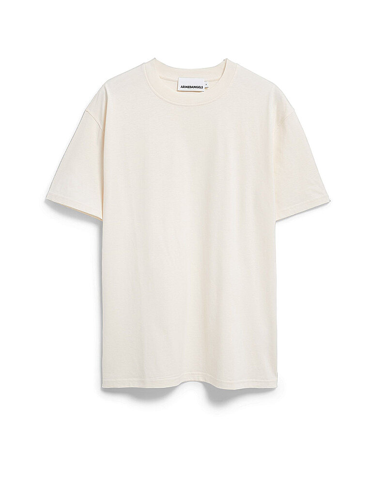 Armedangels Camiseta Relaxed Fit MAARKOS crema
