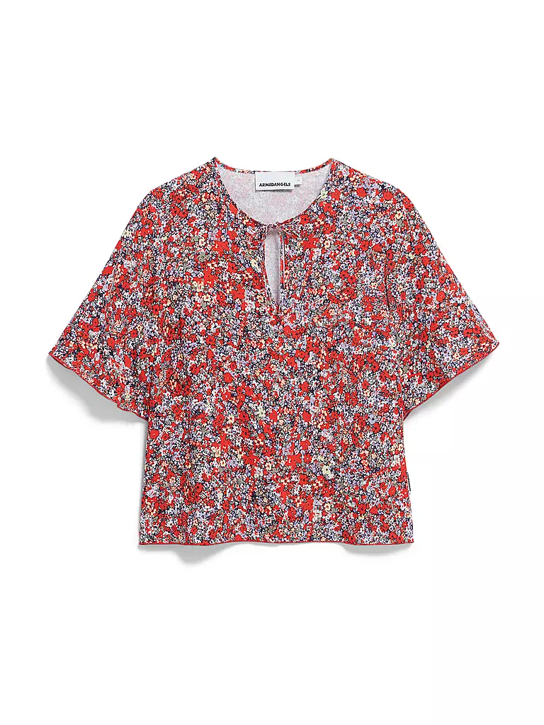 ARMEDANGELS | Blusa ANDRIKAA MOSAIC | Rojo