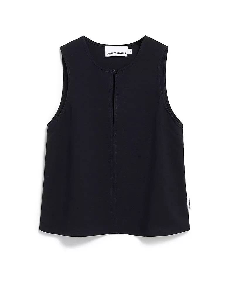 ARMEDANGELS | Blusa RAFALAA LINO | Negro