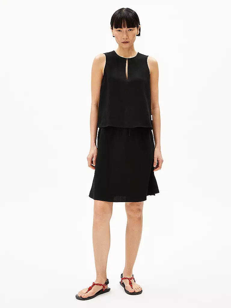 ARMEDANGELS | Blusa RAFALAA LINO | Negro