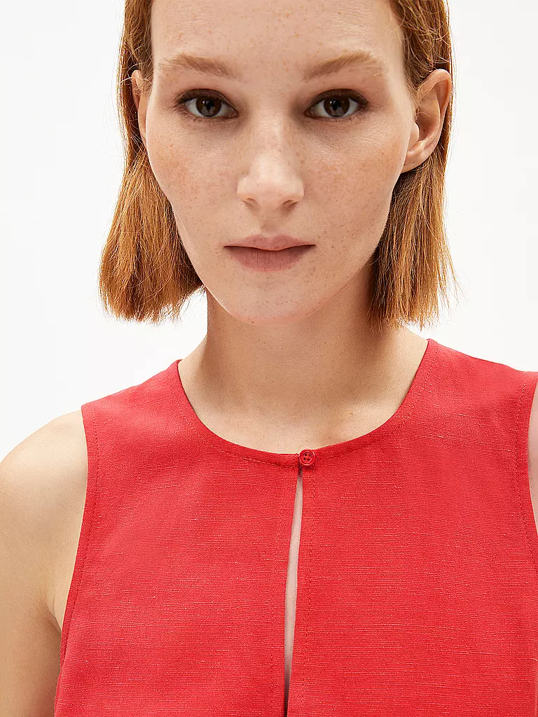 ARMEDANGELS | Blusa RAFALAA LINO | Rojo