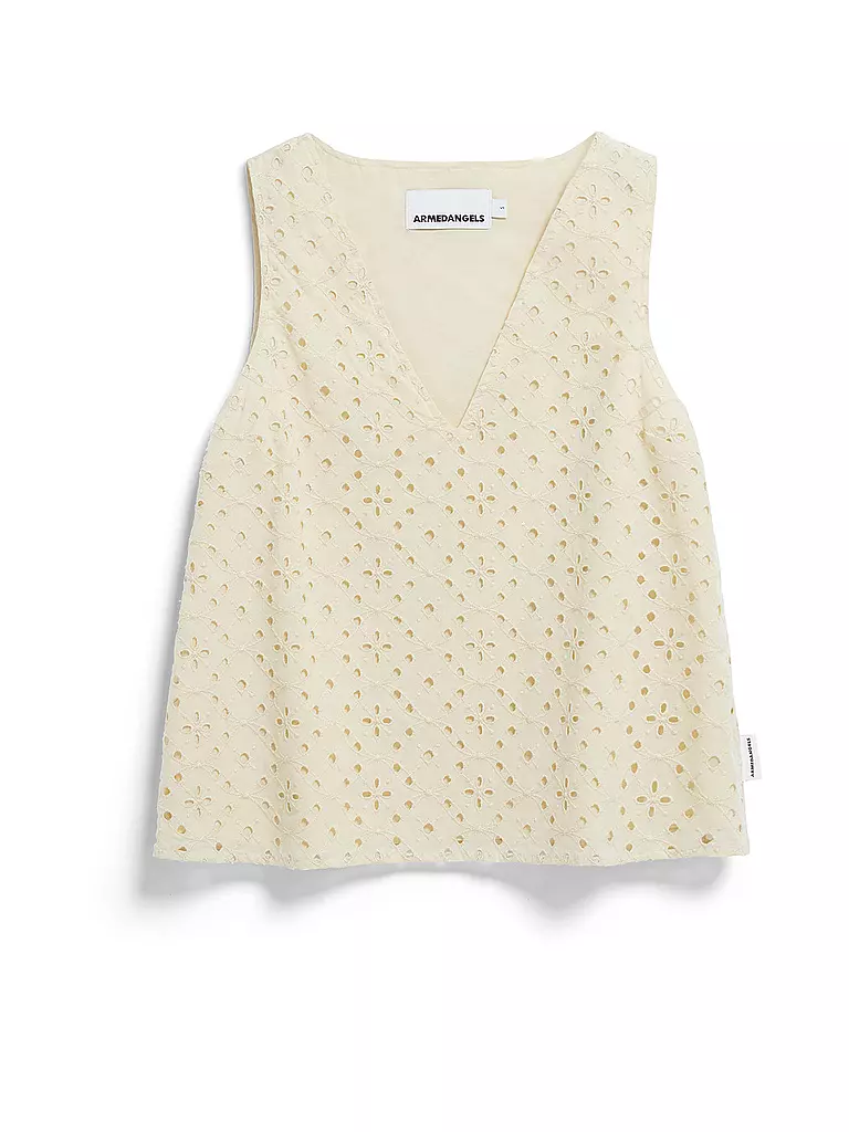 ARMEDANGELS | Blusa YALINAA BROIDERY | Crema