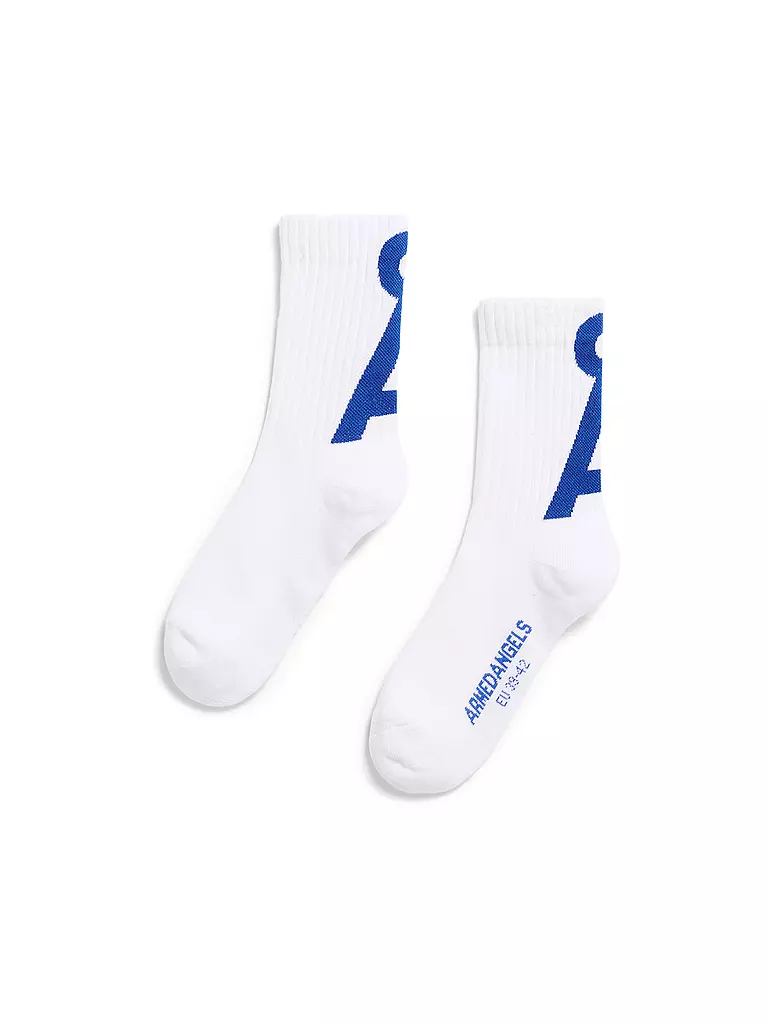 ARMEDANGELS | Calcetines SAAMUS blanco-azul dinamo | weiss