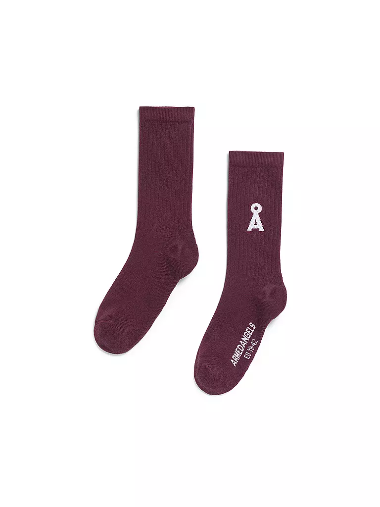 ARMEDANGELS | Calcetines SAAMUS BOLD dark cranberry | Baya