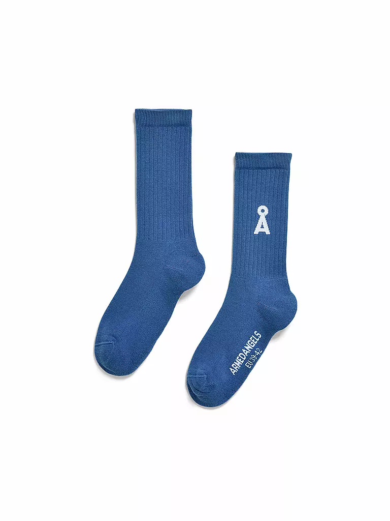 ARMEDANGELS | Calcetines SAAMUS BOLD dark morning | Azul