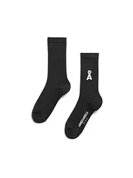 ARMEDANGELS | Calcetines SAAMUS BOLD light sage | Negro