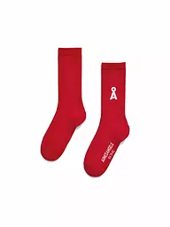 ARMEDANGELS | Calcetines SAAMUS BOLD light sage | Rojo