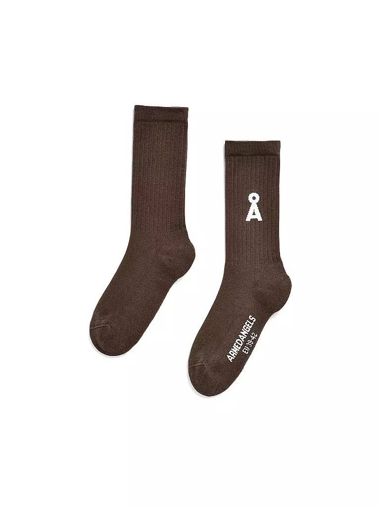 ARMEDANGELS | Calcetines SAAMUS BOLD tree shade | Marrón