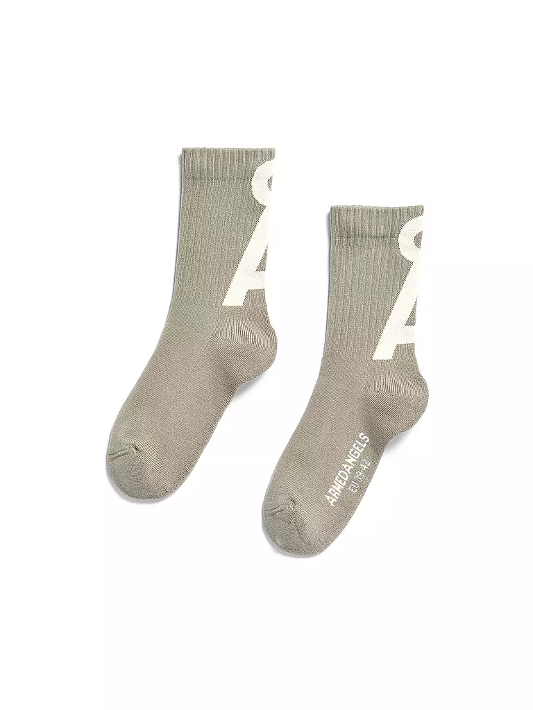 ARMEDANGELS | Calcetines SAAMUS light sage - pure | beige