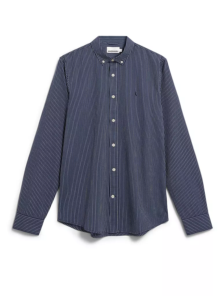 ARMEDANGELS | Camisa Casual Fit QUAASA STRIPES | Azul