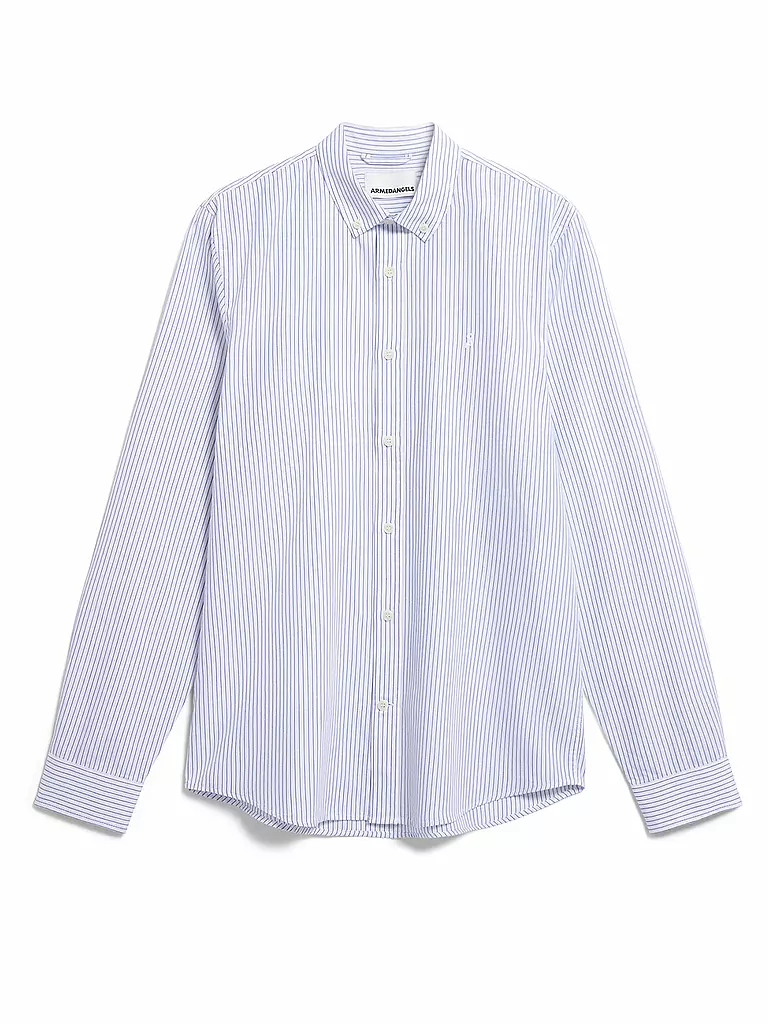 ARMEDANGELS | Camisa Casual Fit QUAASA STRIPES | Blanco