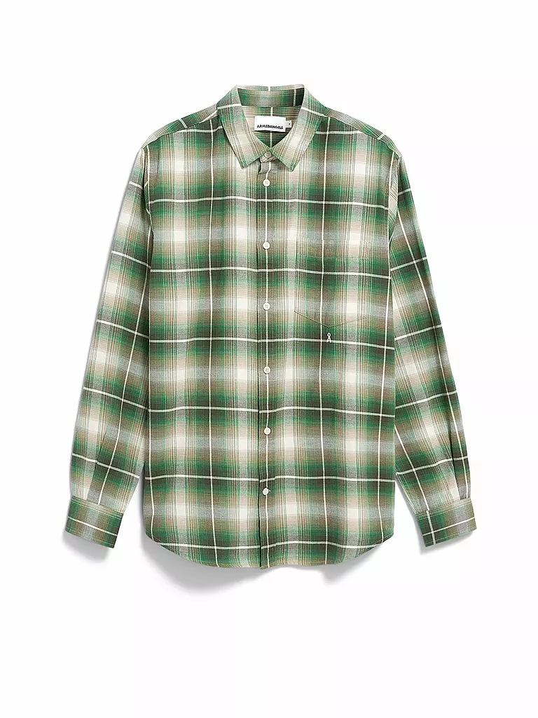 ARMEDANGELS | Camisa de corte estándar | Verde