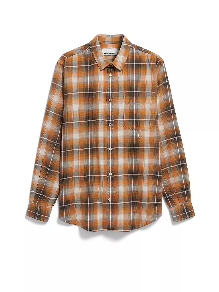 ARMEDANGELS | Camisa de corte regular | Naranja