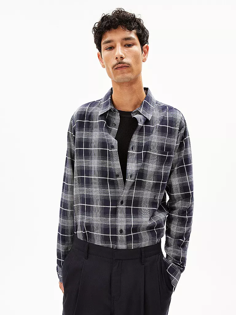 ARMEDANGELS | Camisa Regular Fit AARNAULT | Azul