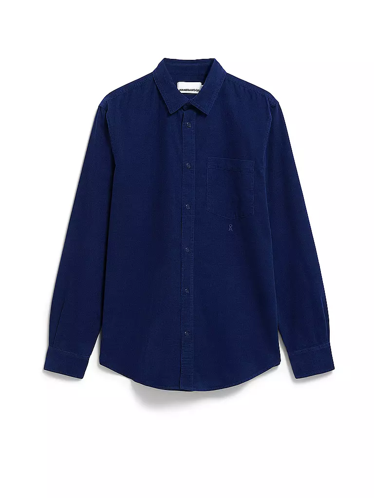 ARMEDANGELS | Camisa Regular Fit SAAMY | Azul oscuro