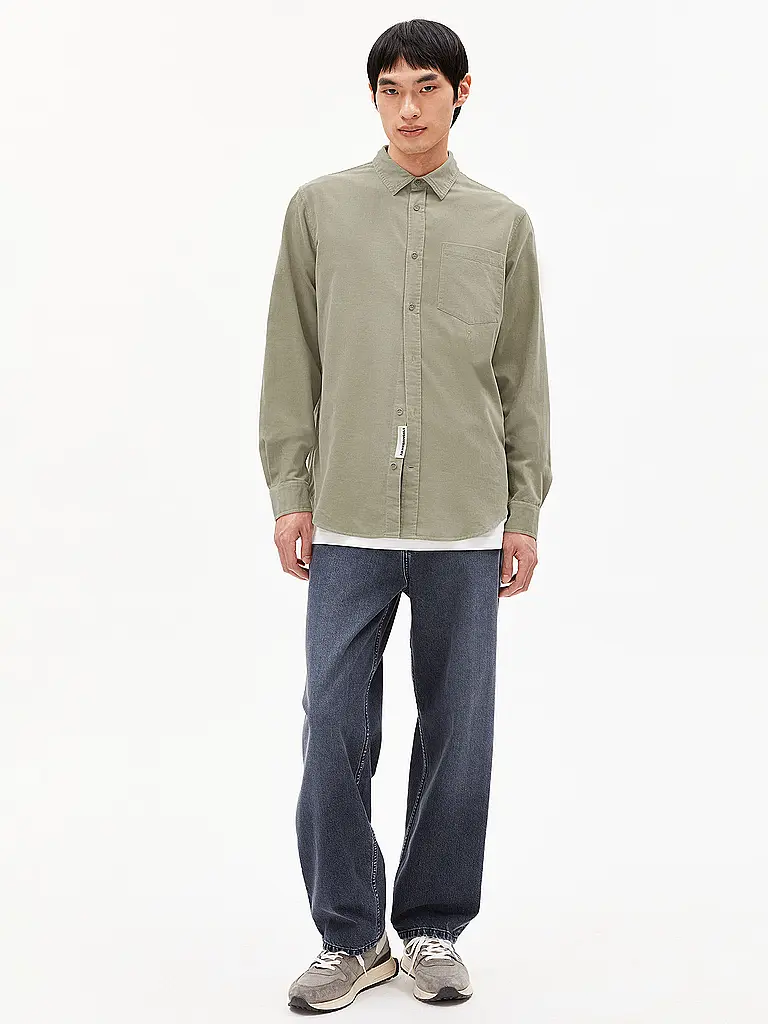 ARMEDANGELS | Camisa Regular Fit SAAMY | Marrón claro