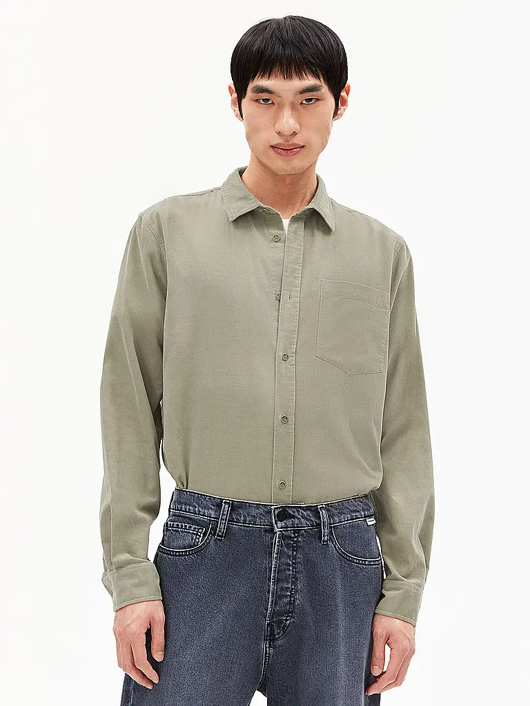 ARMEDANGELS | Camisa Regular Fit SAAMY | Marrón claro