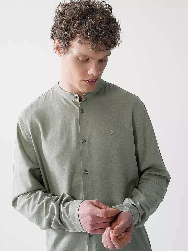 ARMEDANGELS | Camisa Regular Fit VAALERONIMUS | Verde claro