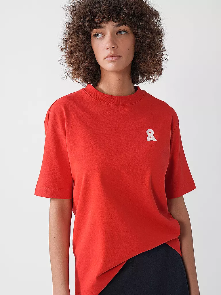 ARMEDANGELS | Camiseta de corte holgado TARJAA | Rojo