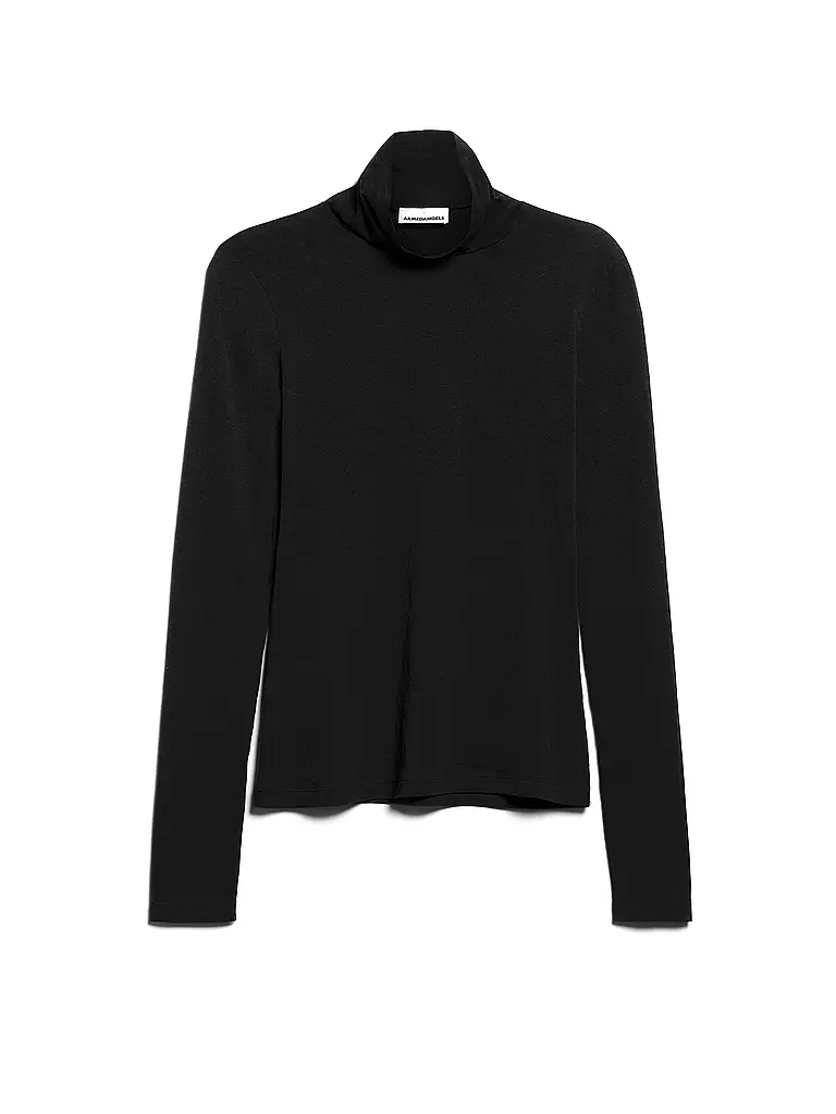 ARMEDANGELS | Camiseta de cuello alto GRAZILIAA | Negro