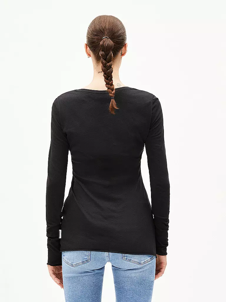 ARMEDANGELS | Camiseta de manga larga EINIAARA | Negro