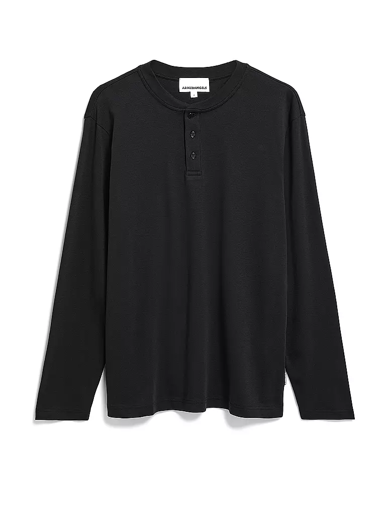 ARMEDANGELS | Camiseta de manga larga FAANO PREMIUM | Negro