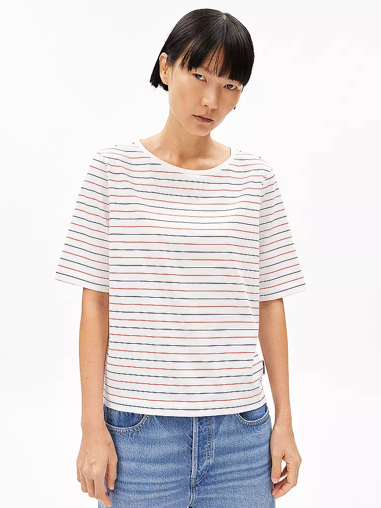 ARMEDANGELS | Camiseta FINIAA FRENCH | Blanco