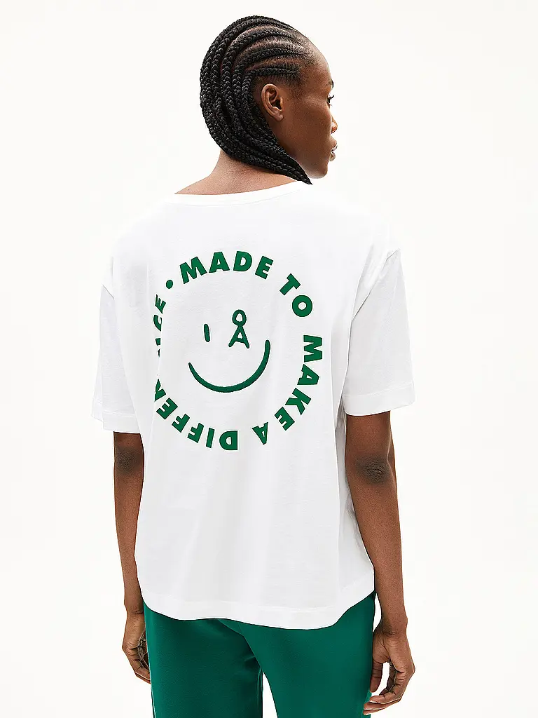 ARMEDANGELS | Camiseta GIANNAA DIFFERENCE | Blanco