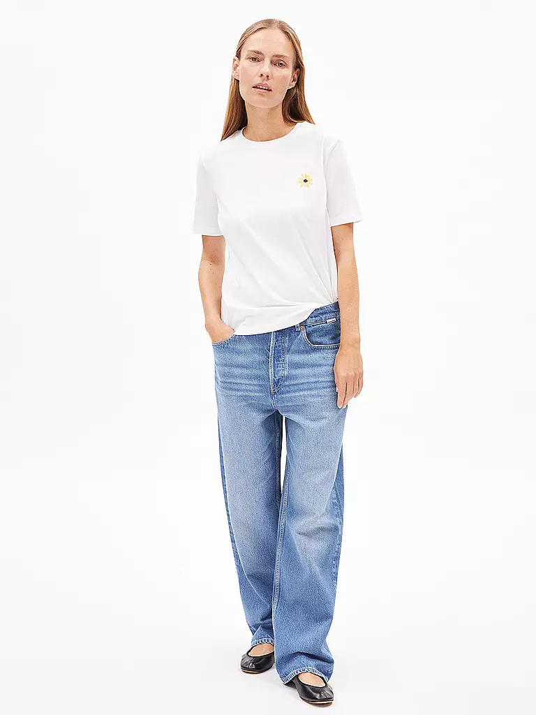 ARMEDANGELS | Camiseta LUALAA FLOWER | Blanco