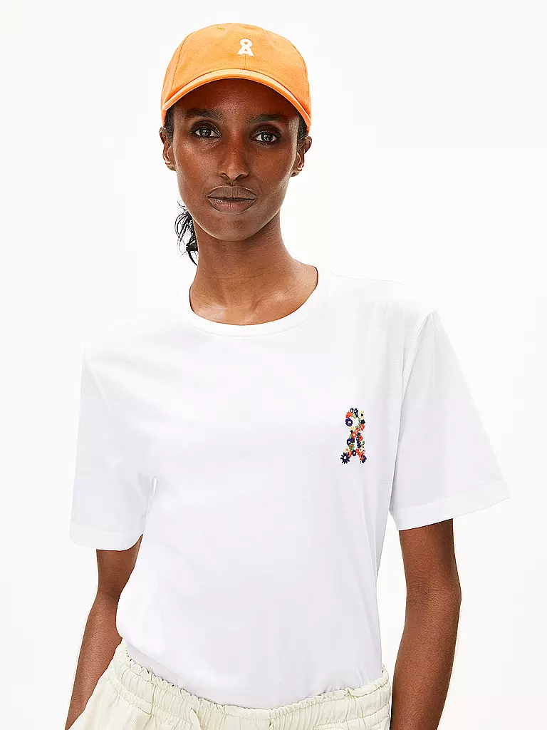 ARMEDANGELS | Camiseta LUALAA FLOWER | Blanco