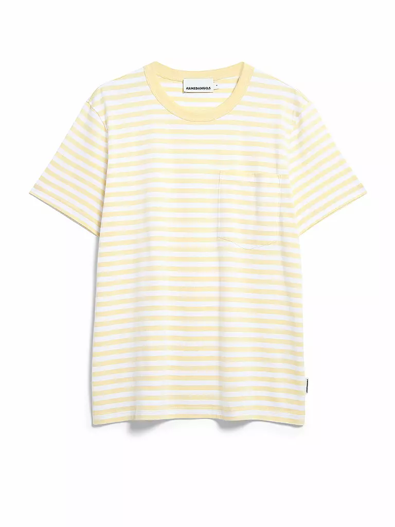 ARMEDANGELS | Camiseta MAARKOS POCKET | Amarillo