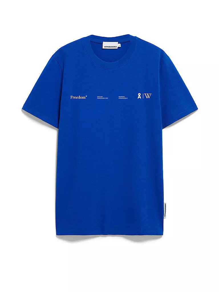 ARMEDANGELS | Camiseta MAARKOS WIKIPEDIA | Azul